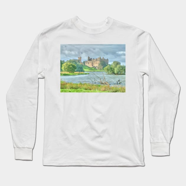 Linlithgow Palace HDR ( Wentworth Prison in Outlander TV series ) Long Sleeve T-Shirt by goldyart